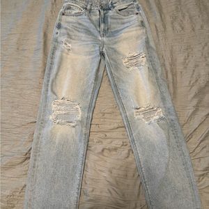 American Eagle Light Wash Ripped Jeans